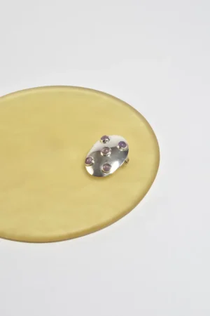 Multi Amethyst Brooch