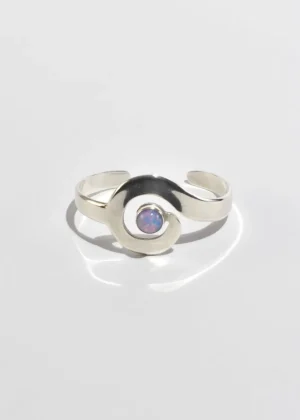 Opalite Spiral Cuff Bracelet