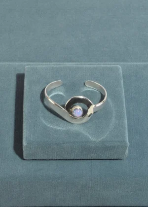 Opalite Spiral Cuff Bracelet