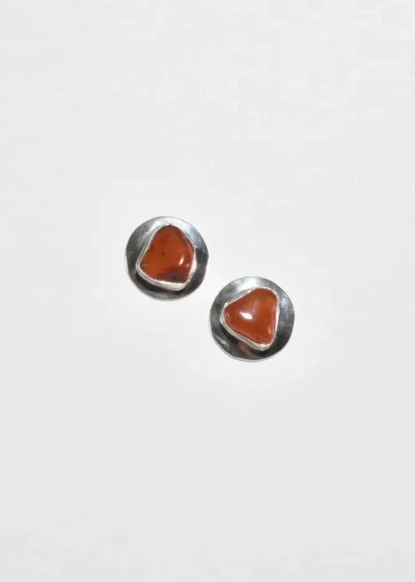 Organic Carnelian Earrings