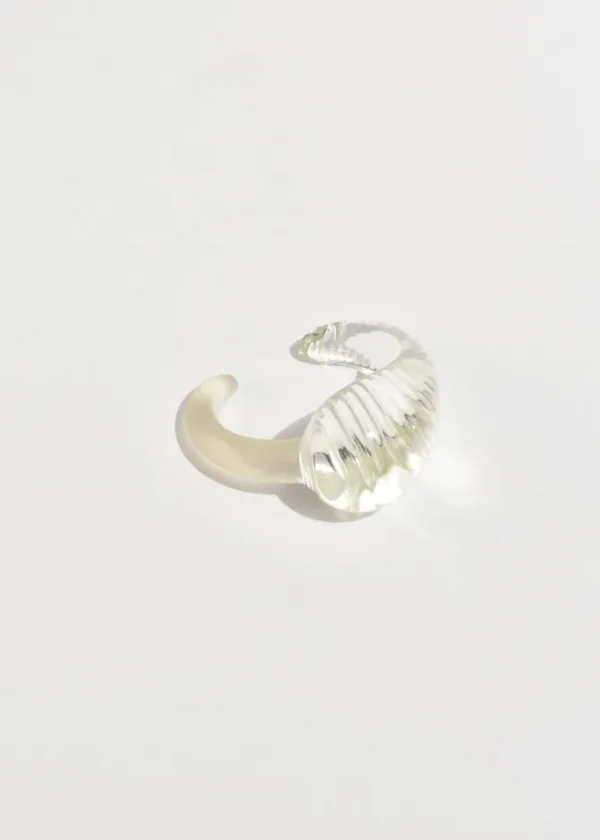 Organic Glass Cuff Bracelet