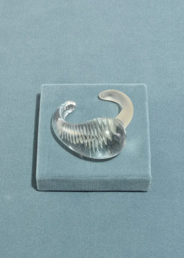 Organic Glass Cuff Bracelet