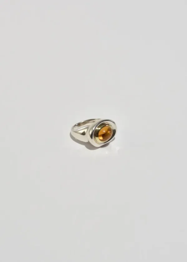 Oval Citrine Ring