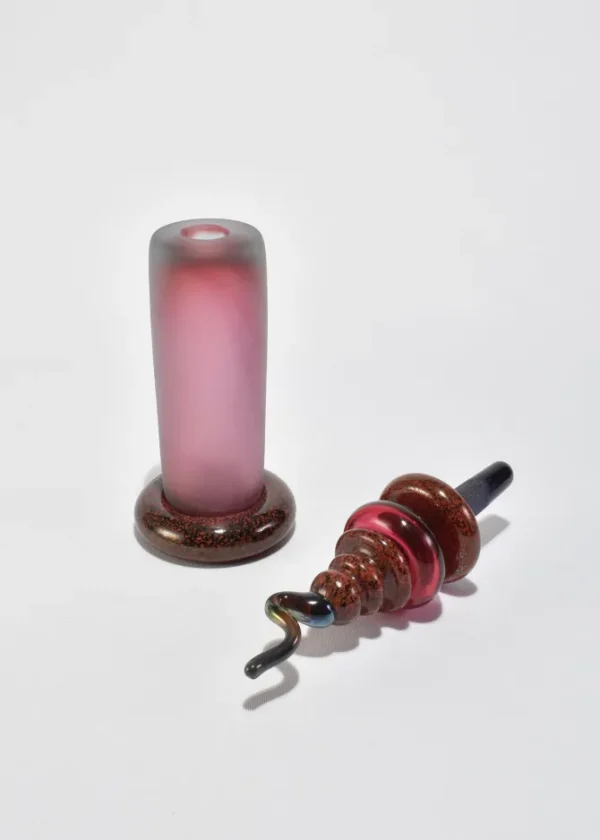 Pink Postmodern Glass Vessel