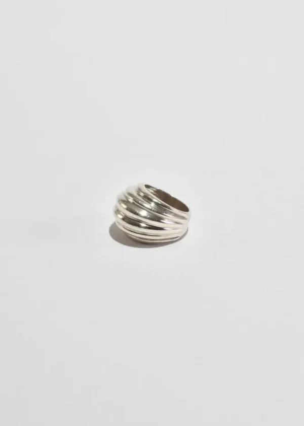 Ribbed Statement Ring