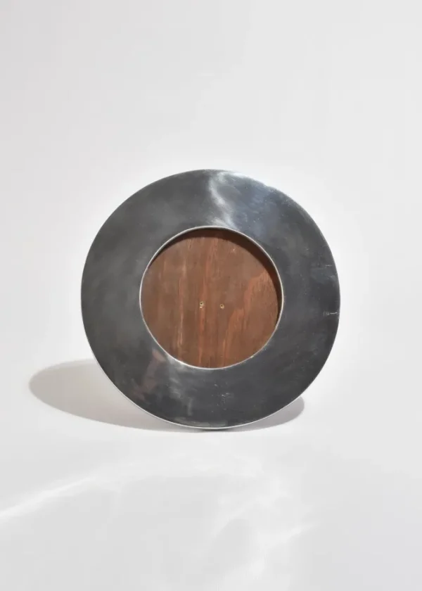 Round Pewter Picture Frame