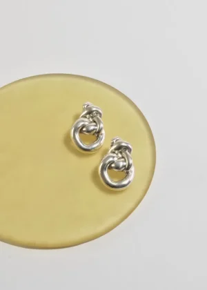 Silver Knot Earrings