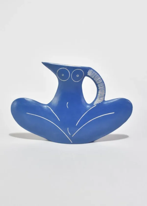Sitting Pretty Nude Form in Blue
