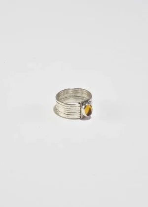Stacked Citrine Ring
