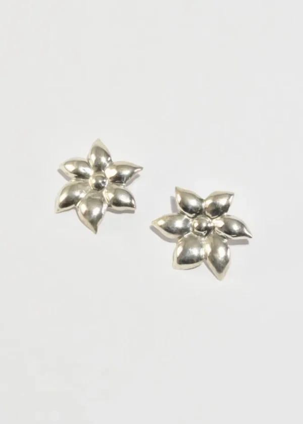 Sterling Flower Earrings