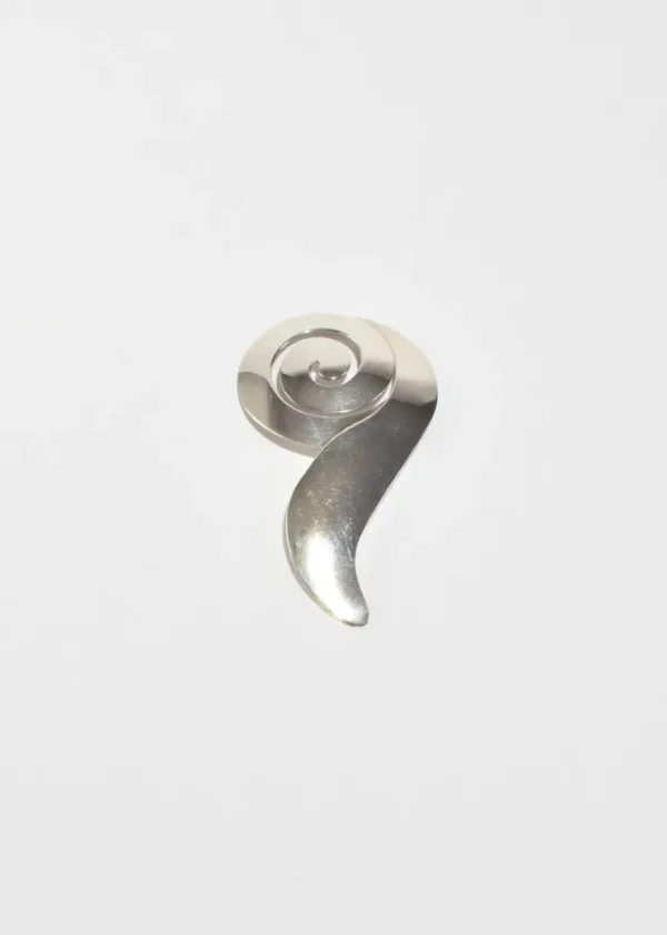 Sterling Spiral Brooch