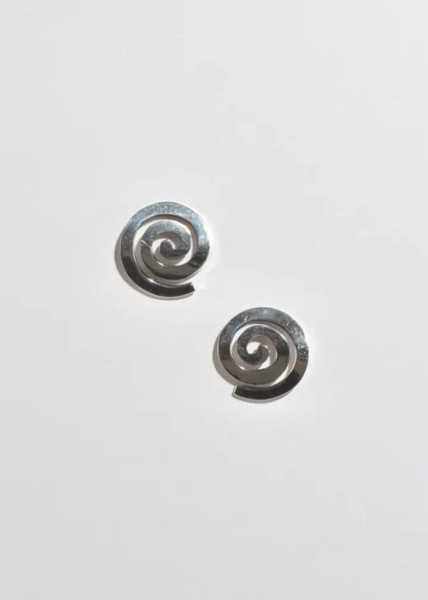 Sterling Spiral Earrings