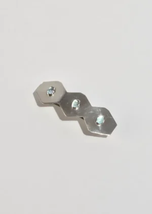 Sterling Topaz Hair Clip