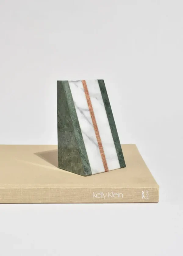 Striped Stone Bookends