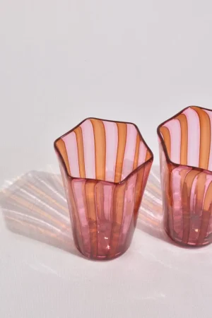 Striped Venetian Glass Set