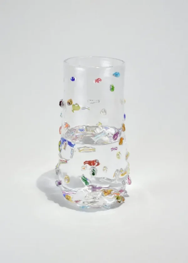Tall Blown Glass Vase