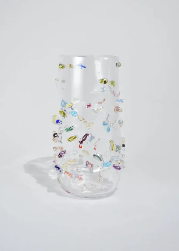 Tall Blown Glass Vase