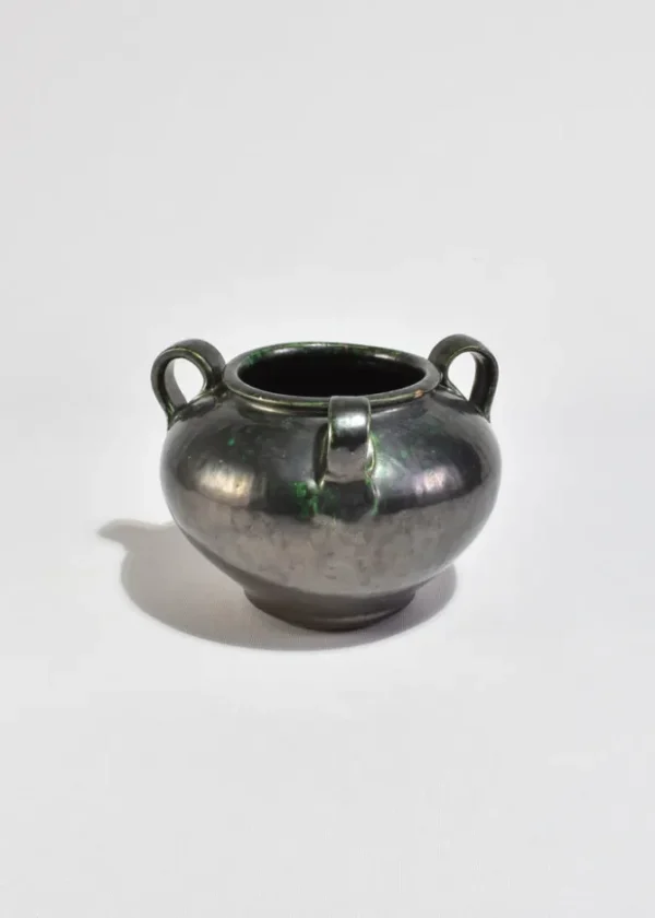 Three-Handled Black Vessel