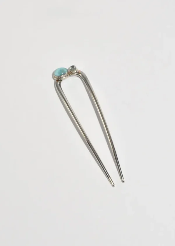 Turquoise Topaz Hair Pin