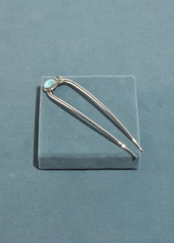 Turquoise Topaz Hair Pin