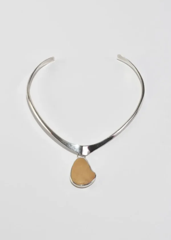 Yellow Jasper Collar Necklace